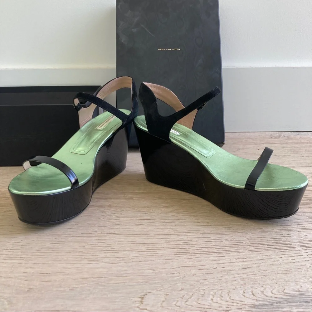 Dries Van Noten Platform Wedge Sandals